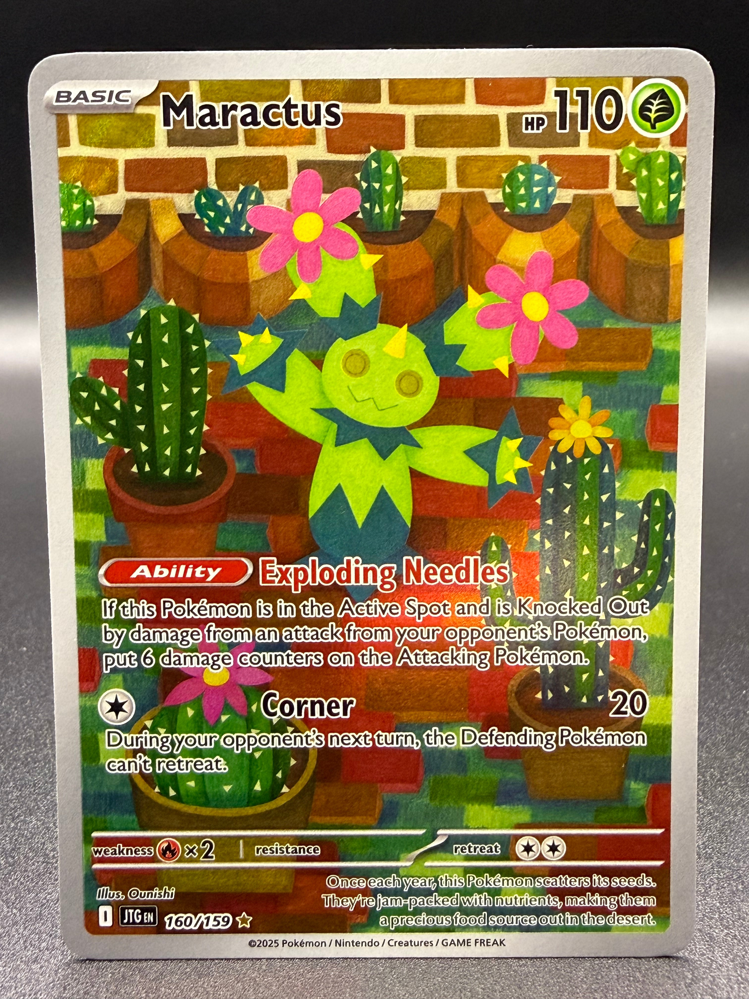 maractus pokemon card 160/159 Pokémon 9-Pocket Binder Colorless Corner (20) During Volo Pokemon Trainer card Condition - SKU:English - LP - 35463