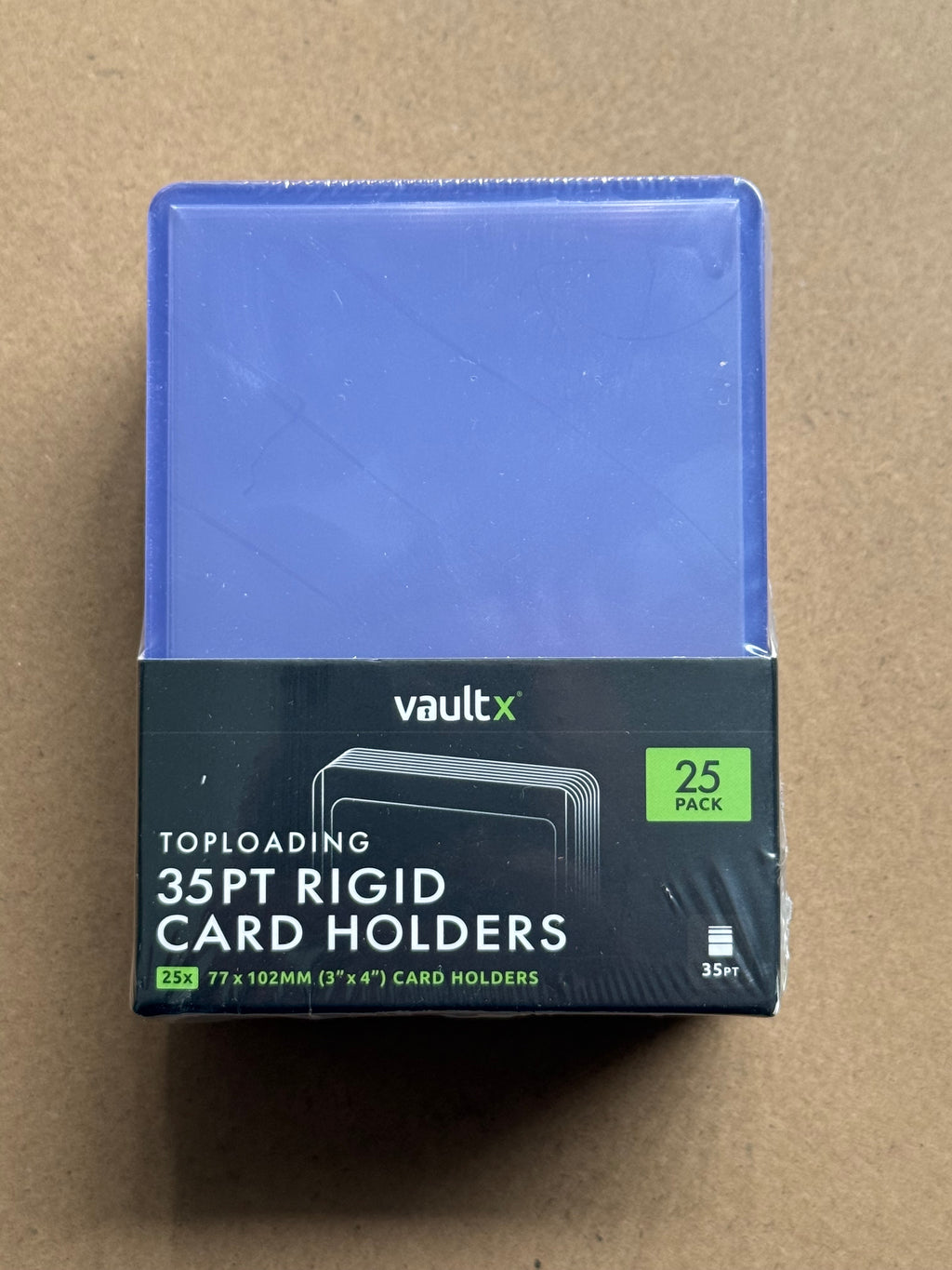Vault X Toploading 35PT Rigid Card Holders - 25 Pack