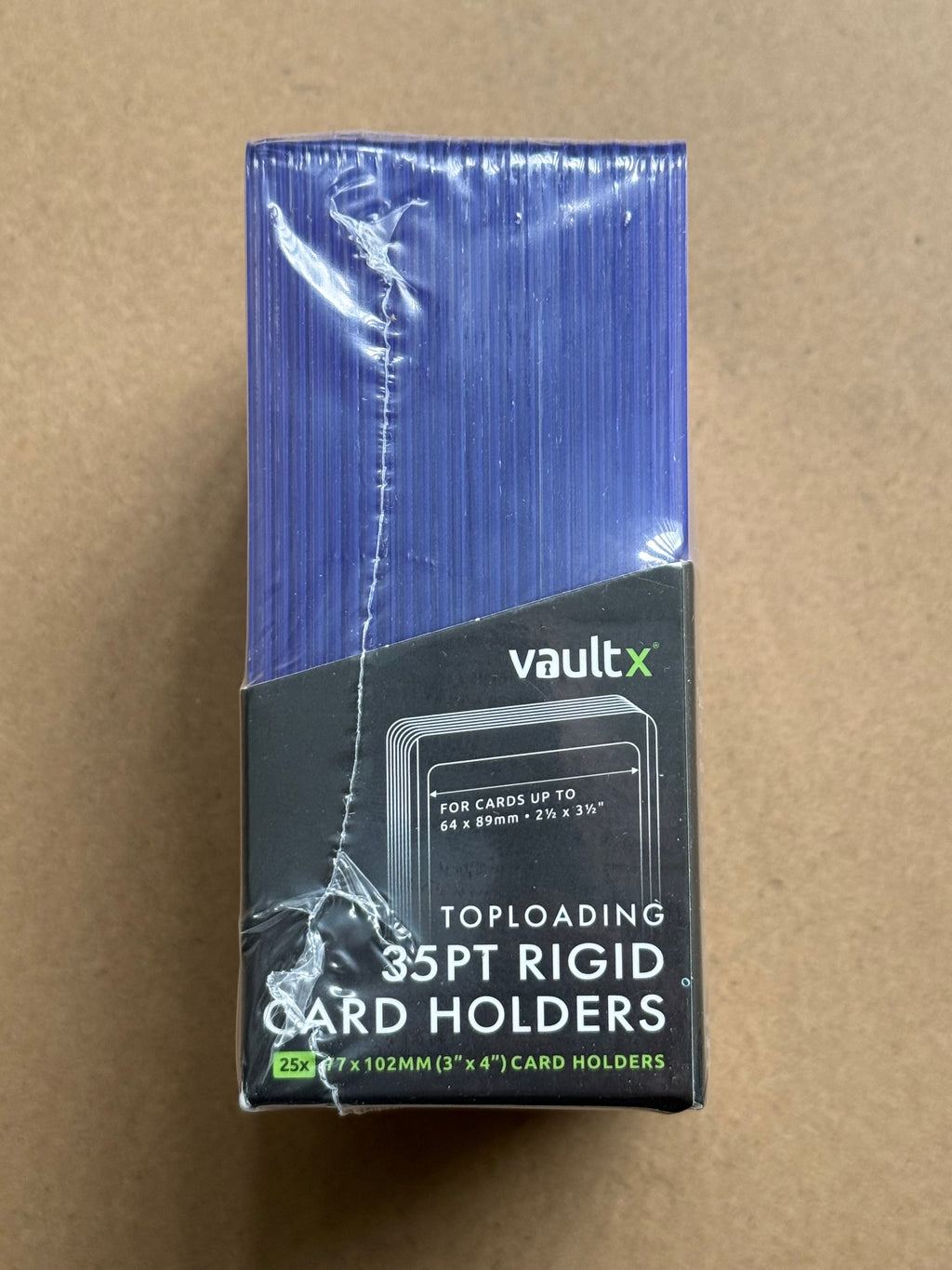 Vault X Toploading 35PT Rigid Card Holders - 25 Pack