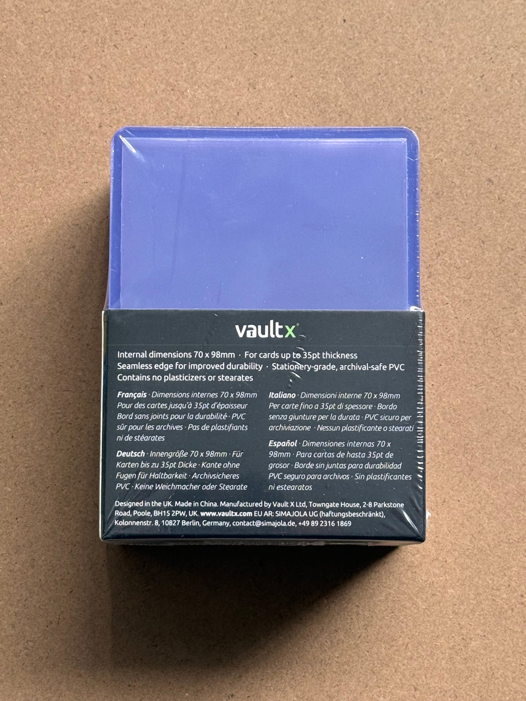 Vault X Toploading 35PT Rigid Card Holders - 25 Pack