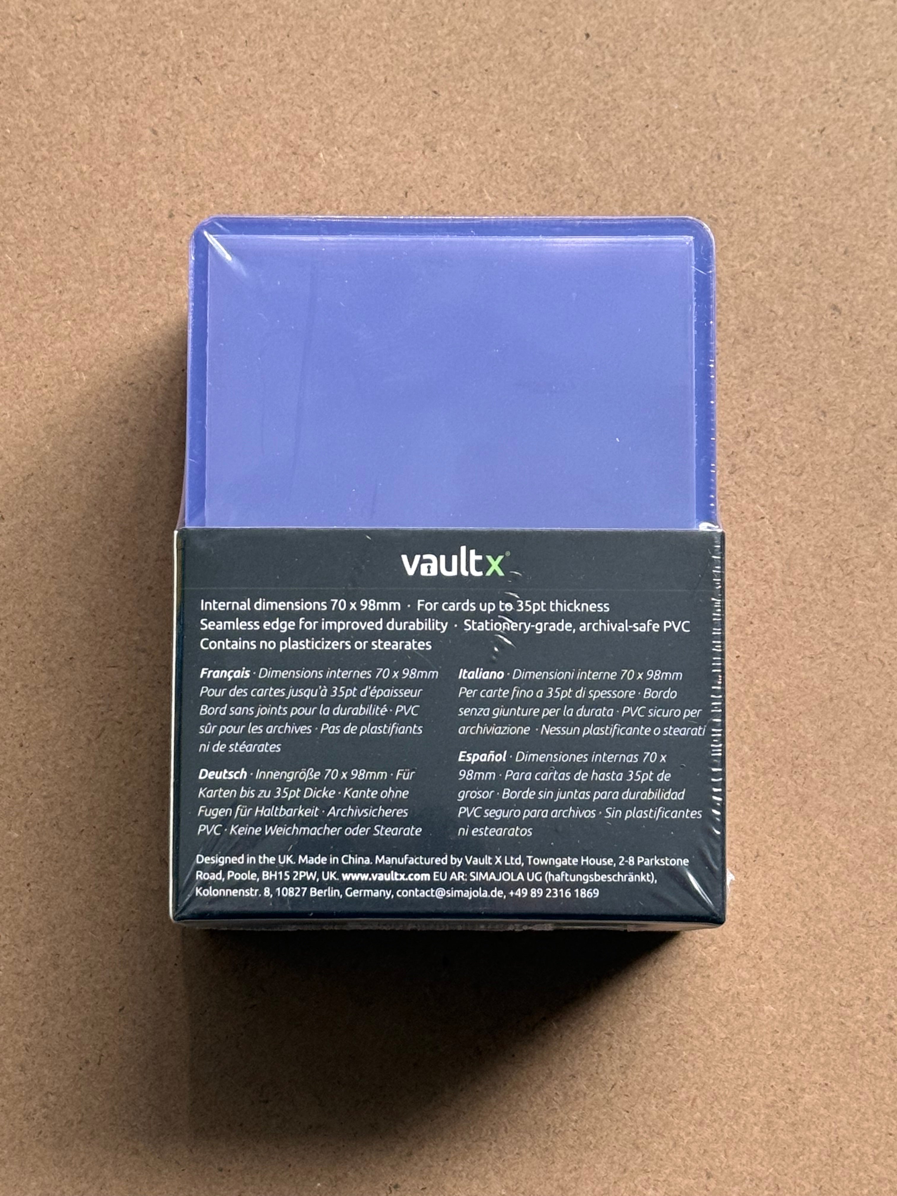 Vault X Toploading 35PT Rigid Card Holders - 25 Pack