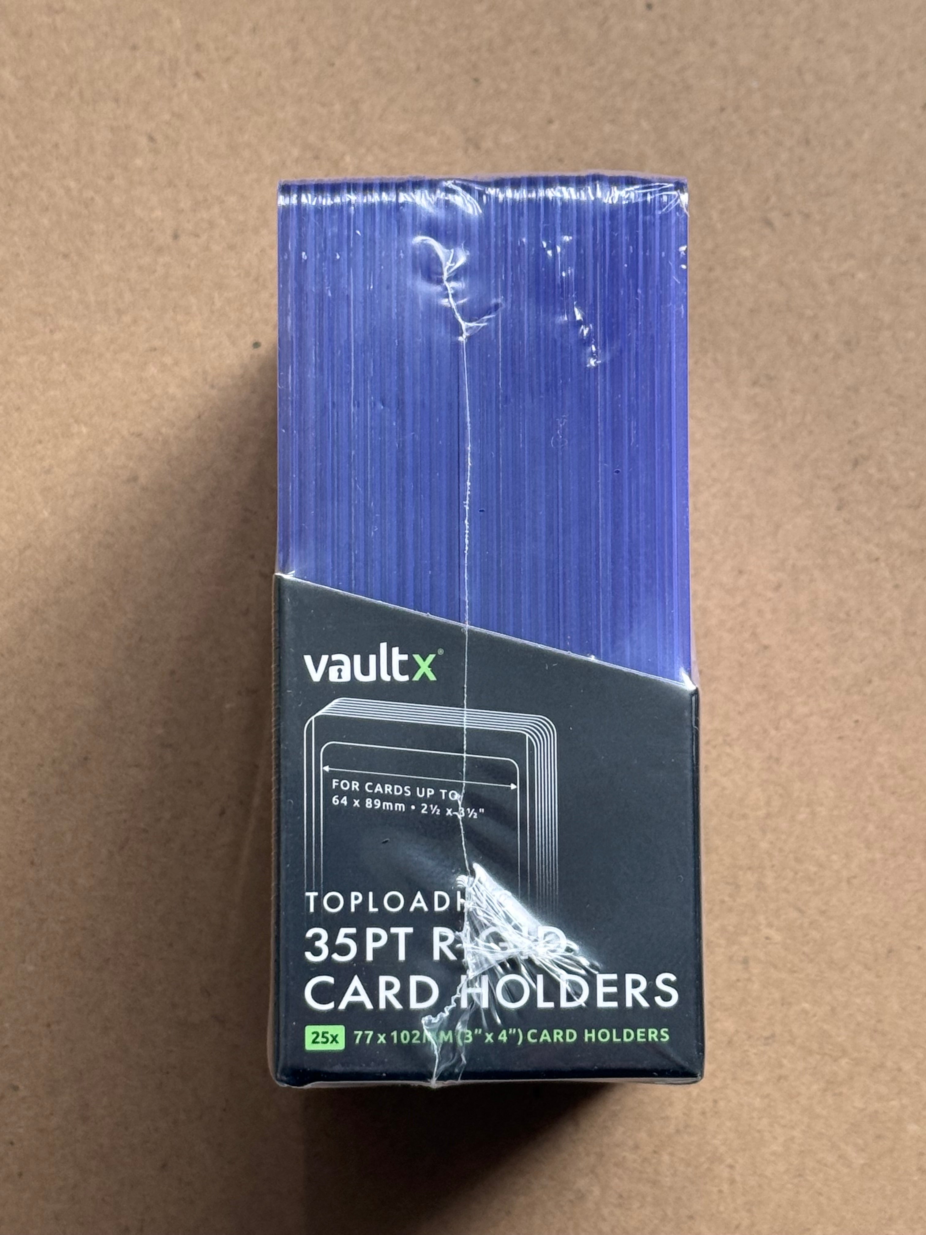 Vault X Toploading 35PT Rigid Card Holders - 25 Pack
