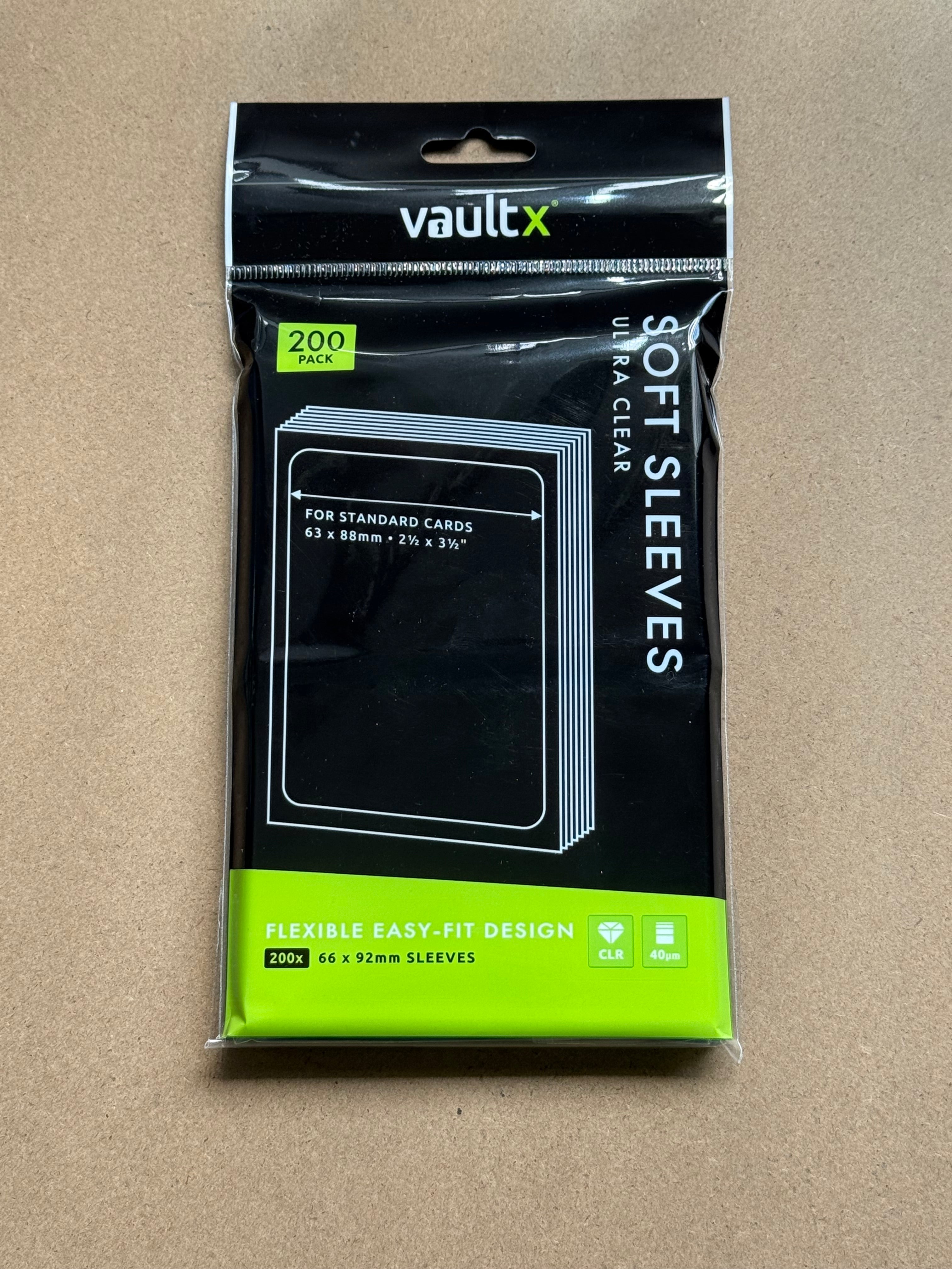Vault X Soft Sleeves Ultra Clear - 200 Pack