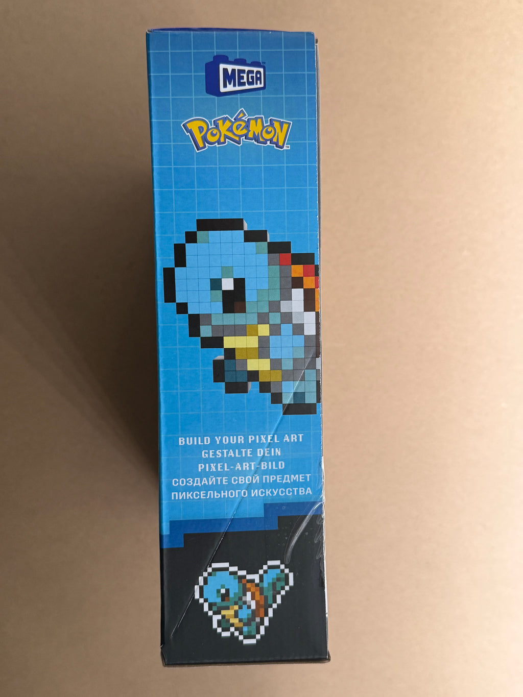 Mega Pokémon Squirtle Pixel Art Construction Set - 367 Pieces