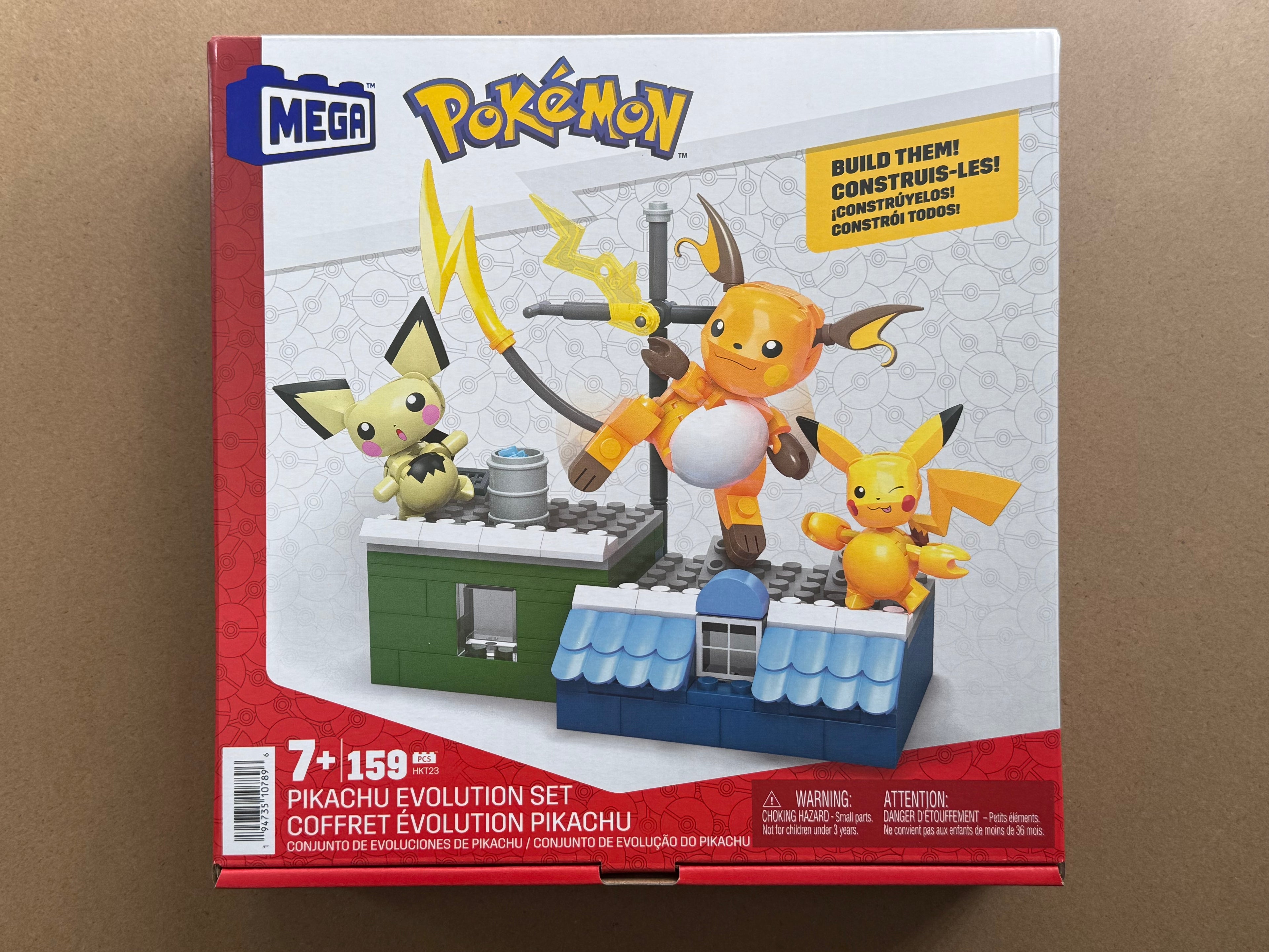 Mega Pokémon Pikachu Evolution Construction Set - 159 Pieces