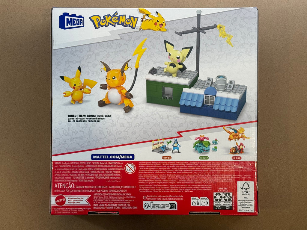 Mega Pokémon Pikachu Evolution Construction Set - 159 Pieces