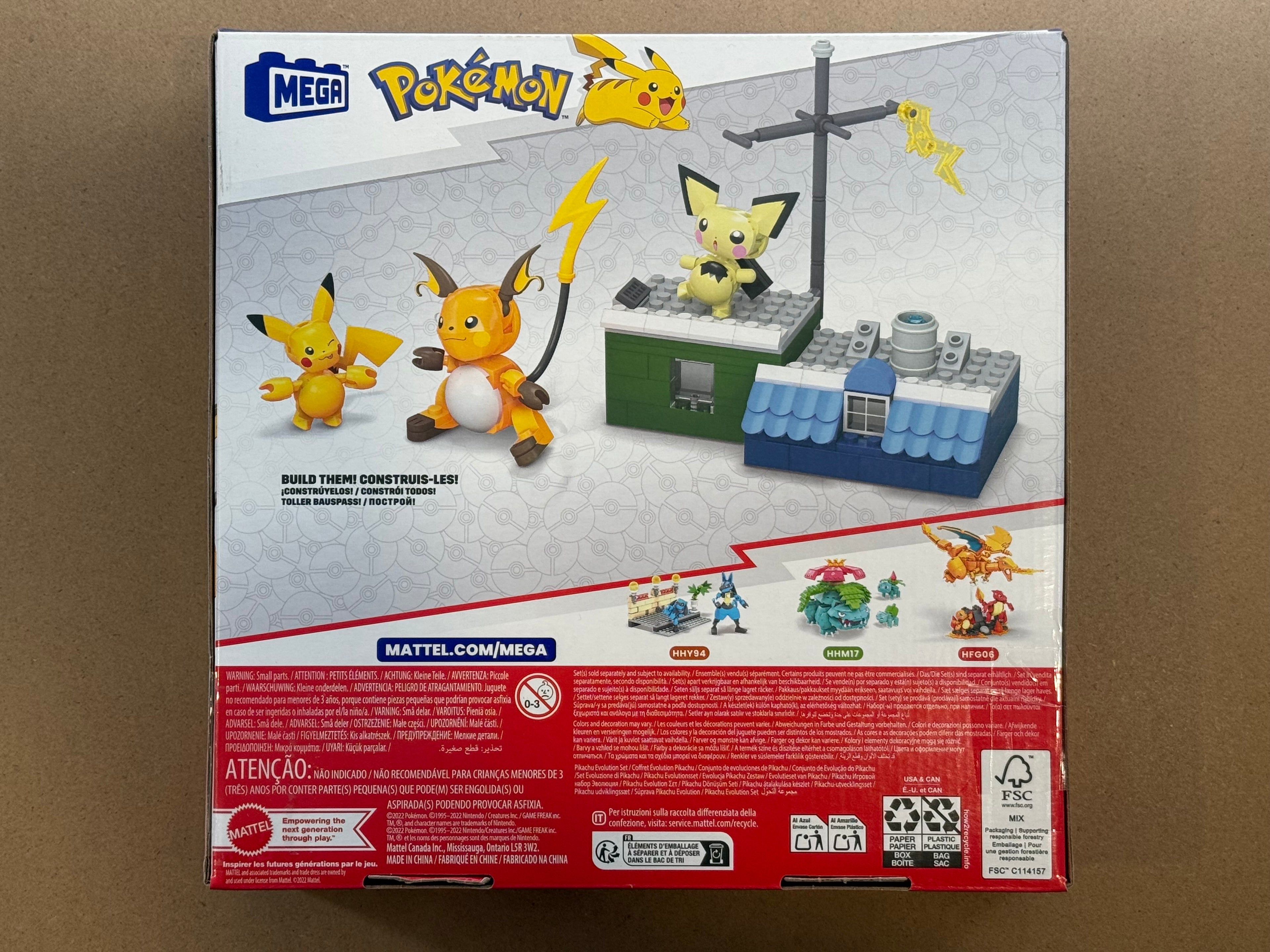 Mega Pokémon Pikachu Evolution Construction Set - 159 Pieces