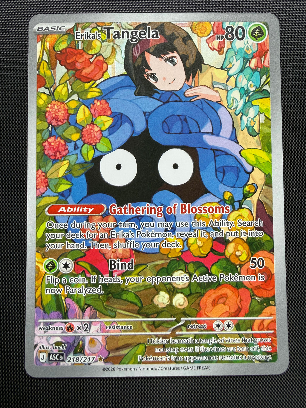 Erika’s Tangela 218/217 - Ascended Heroes - Near Mint Pokémon Card Single