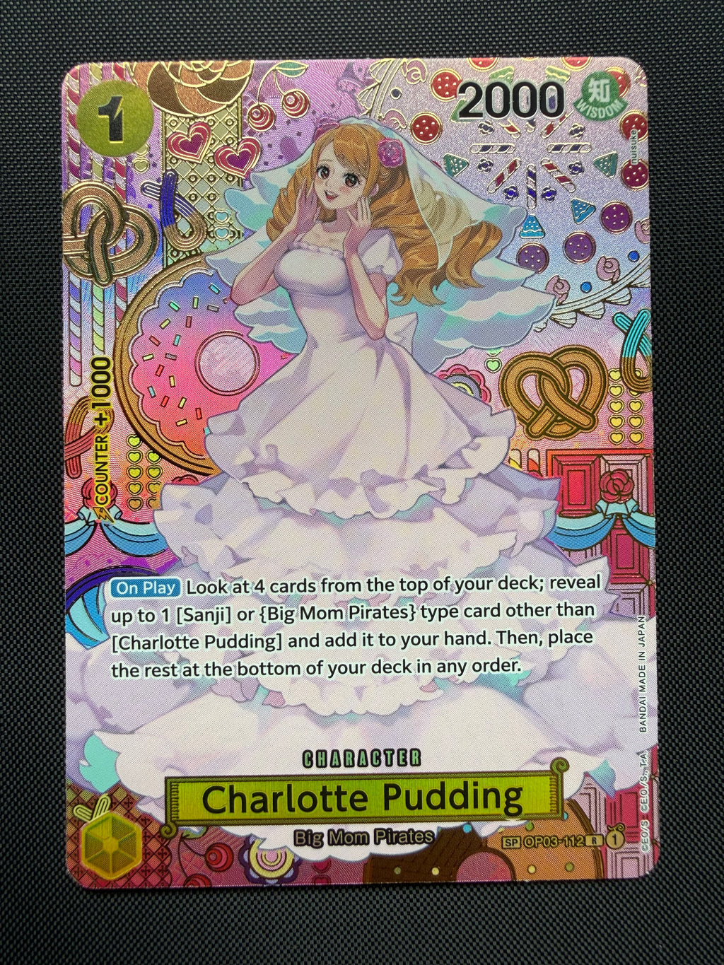 Charlotte Pudding OP03-112 - Alternate Art - Pillars of Strength - Excellent One Piece Card Single