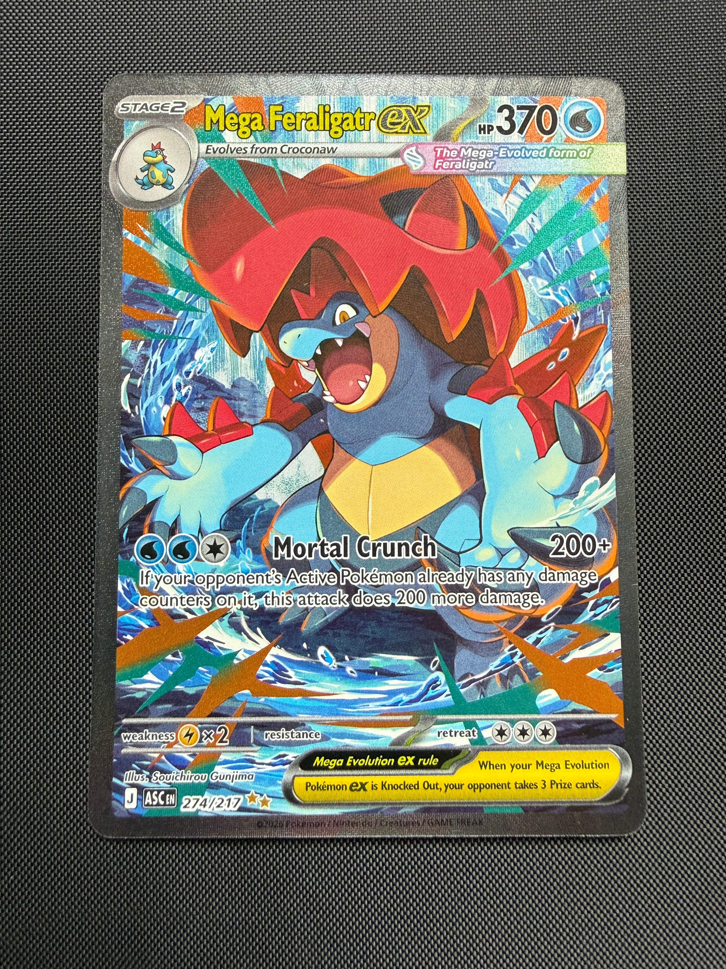 Mega Feraligatr ex 274/217 - Ascended Heroes - Near Mint Pokémon Card Single
