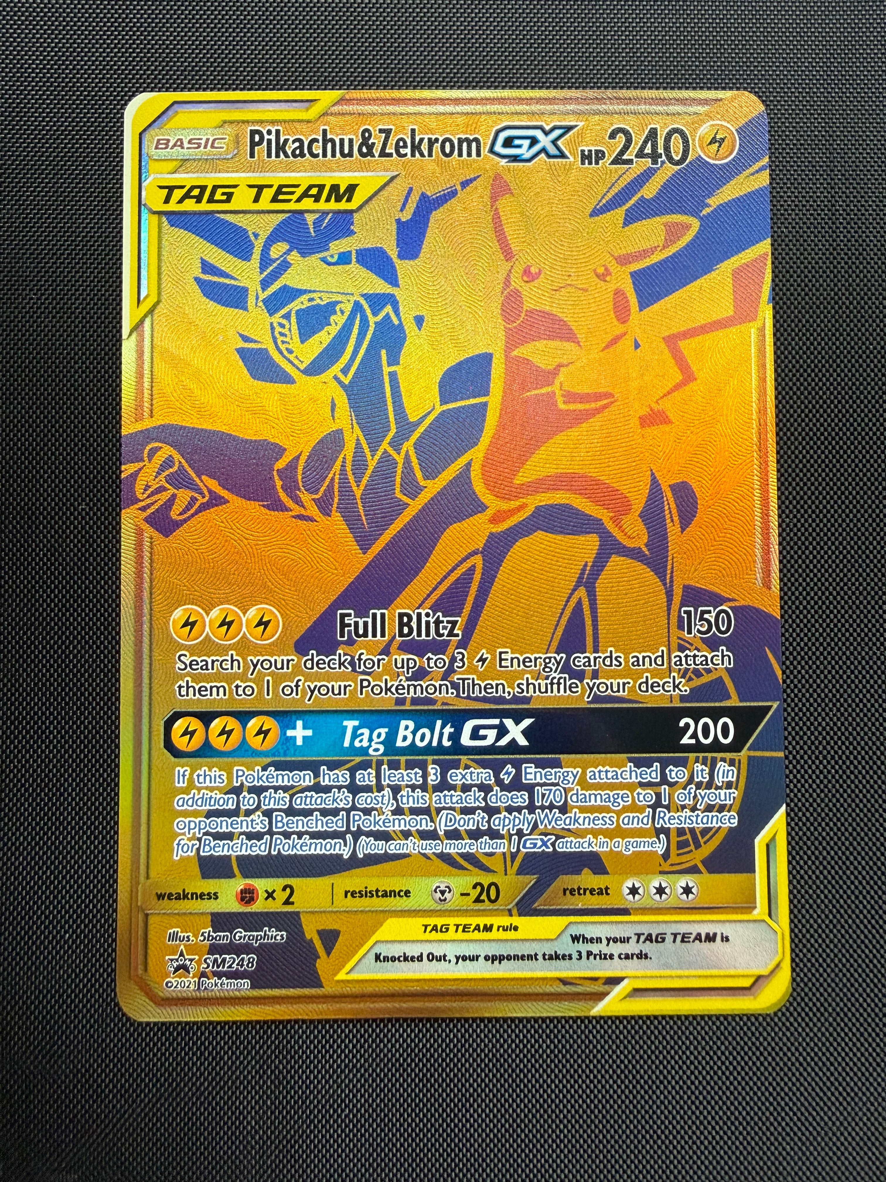 Pikachu & Zekrom GX SM248 - Promo - Excellent Pokémon Card Single
