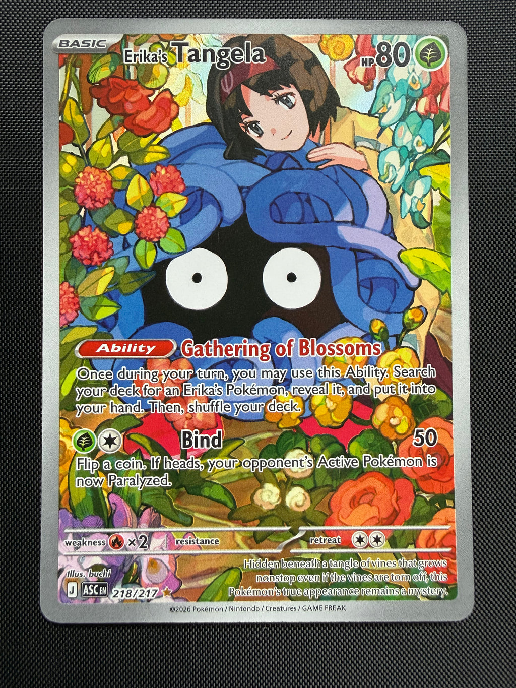 Erika’s Tangela 218/217 - Ascended Heroes - Near Mint Pokémon Card Single
