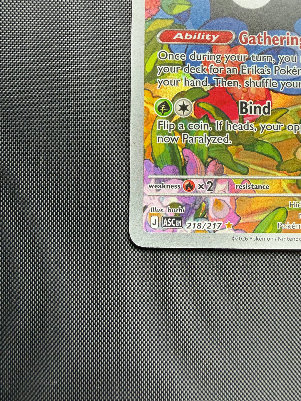 Erika’s Tangela 218/217 - Ascended Heroes - Near Mint Pokémon Card Single