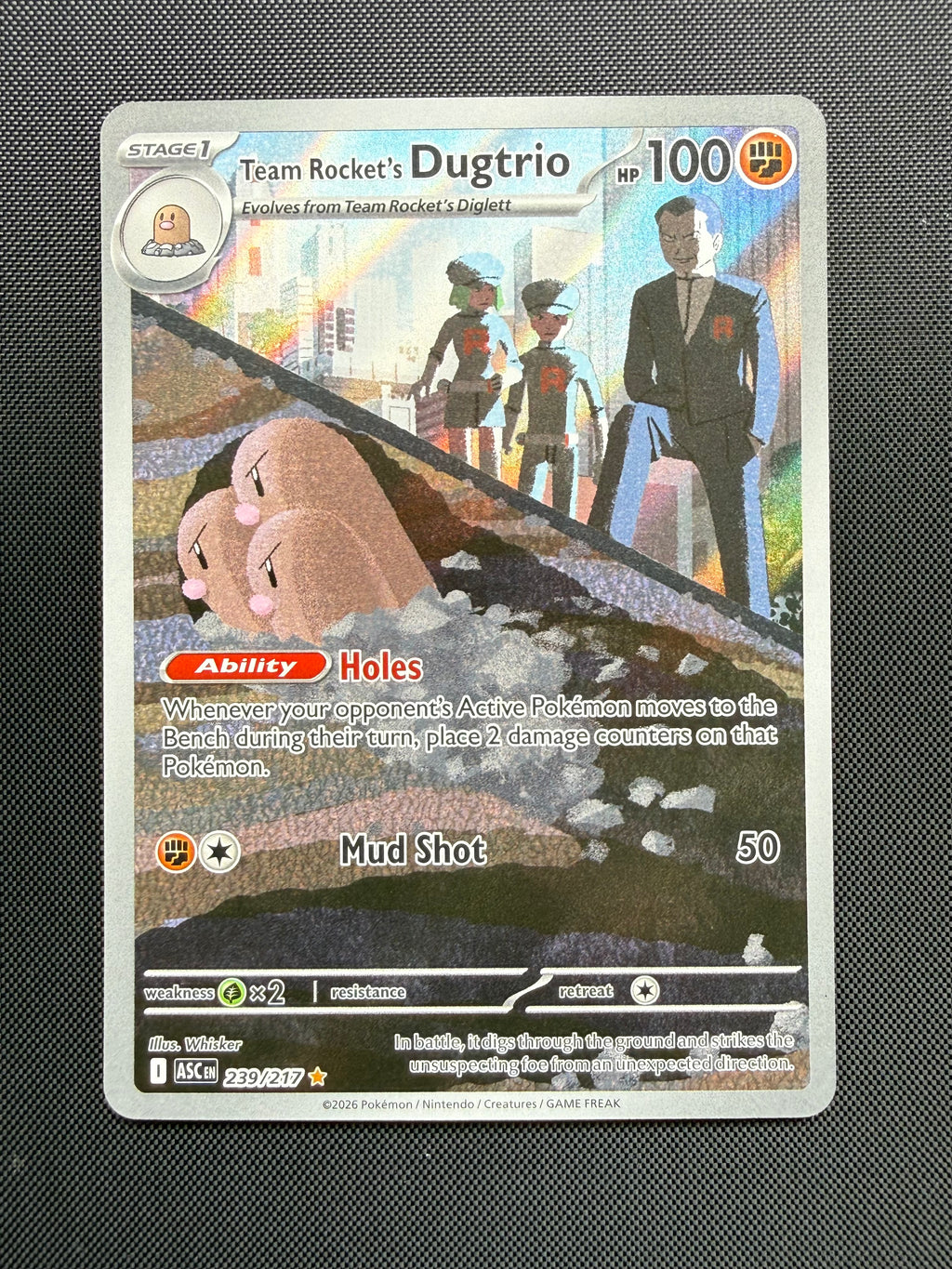 Team Rocket’s Dugtrio 239/217 - Ascended Heroes - Excellent Pokémon Card Single