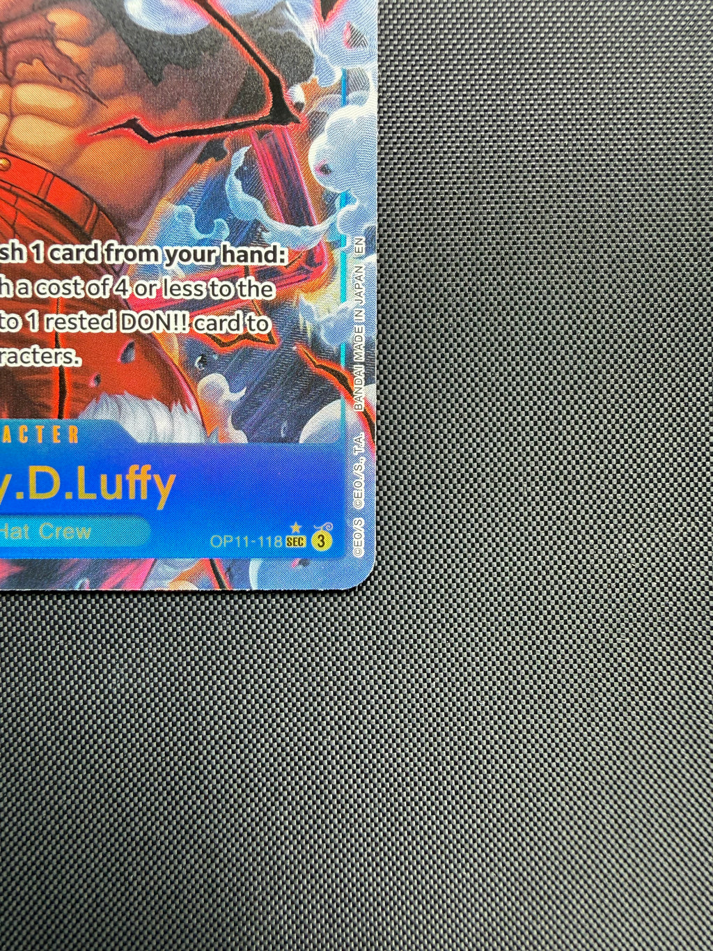 Monkey.D.Luffy OP11-118 SEC - Alternate Art - A Fist of Divine Speed - Excellent One Piece Card Single