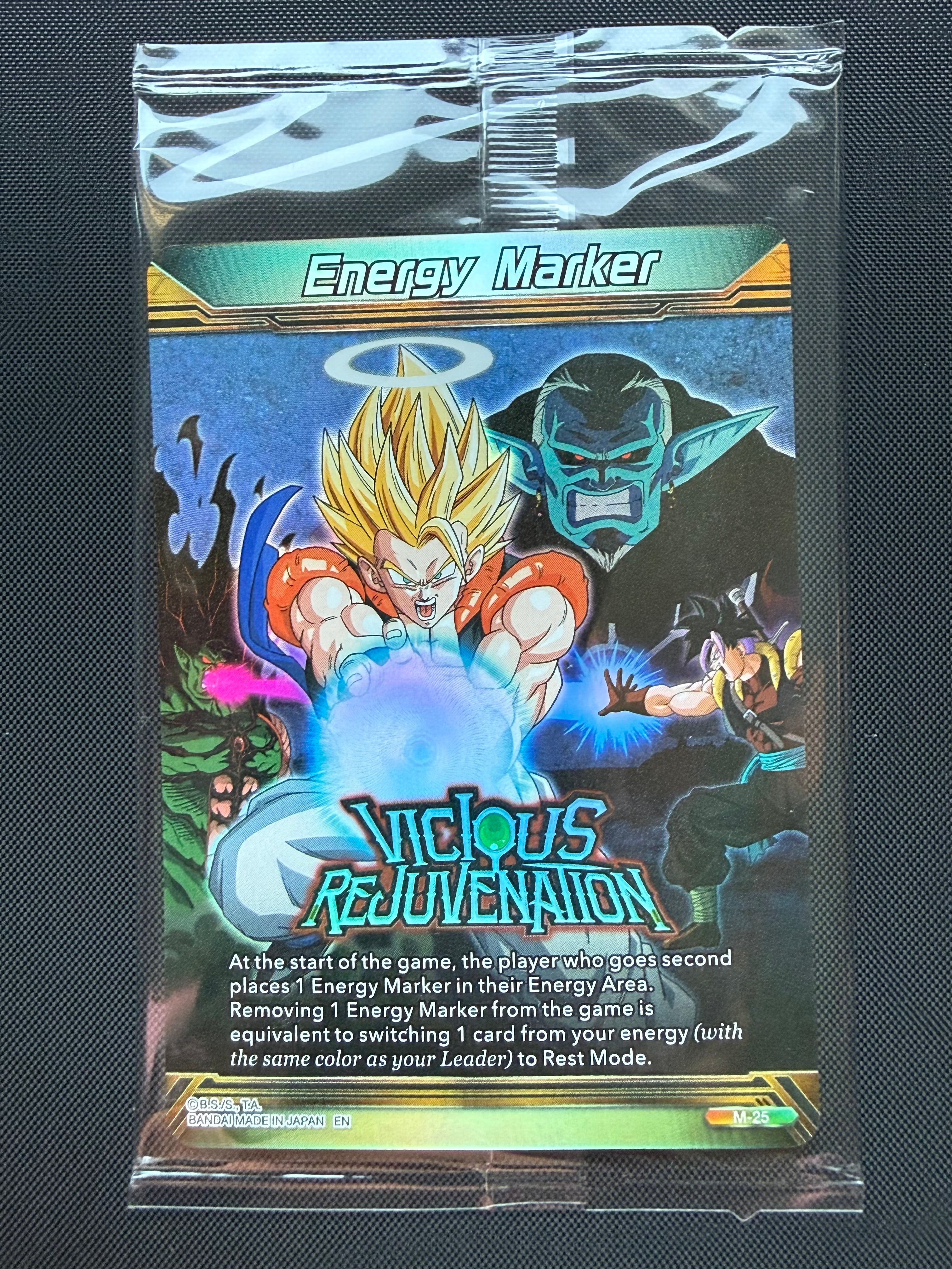 Vicious Rejuvenation M-25 Energy Marker - Fearsome Rivals - Sealed Near Mint Dragon Ball Card Single