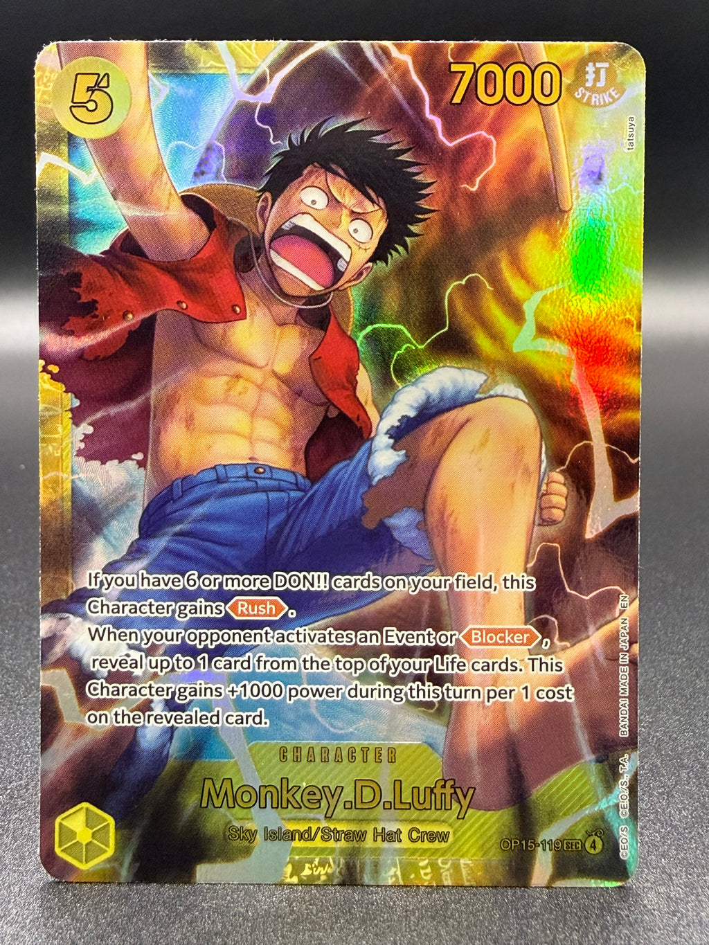 Monkey.D.Luffy OP15-119 - Adventure on Kami’s Island - Near Mint One Piece Card Single