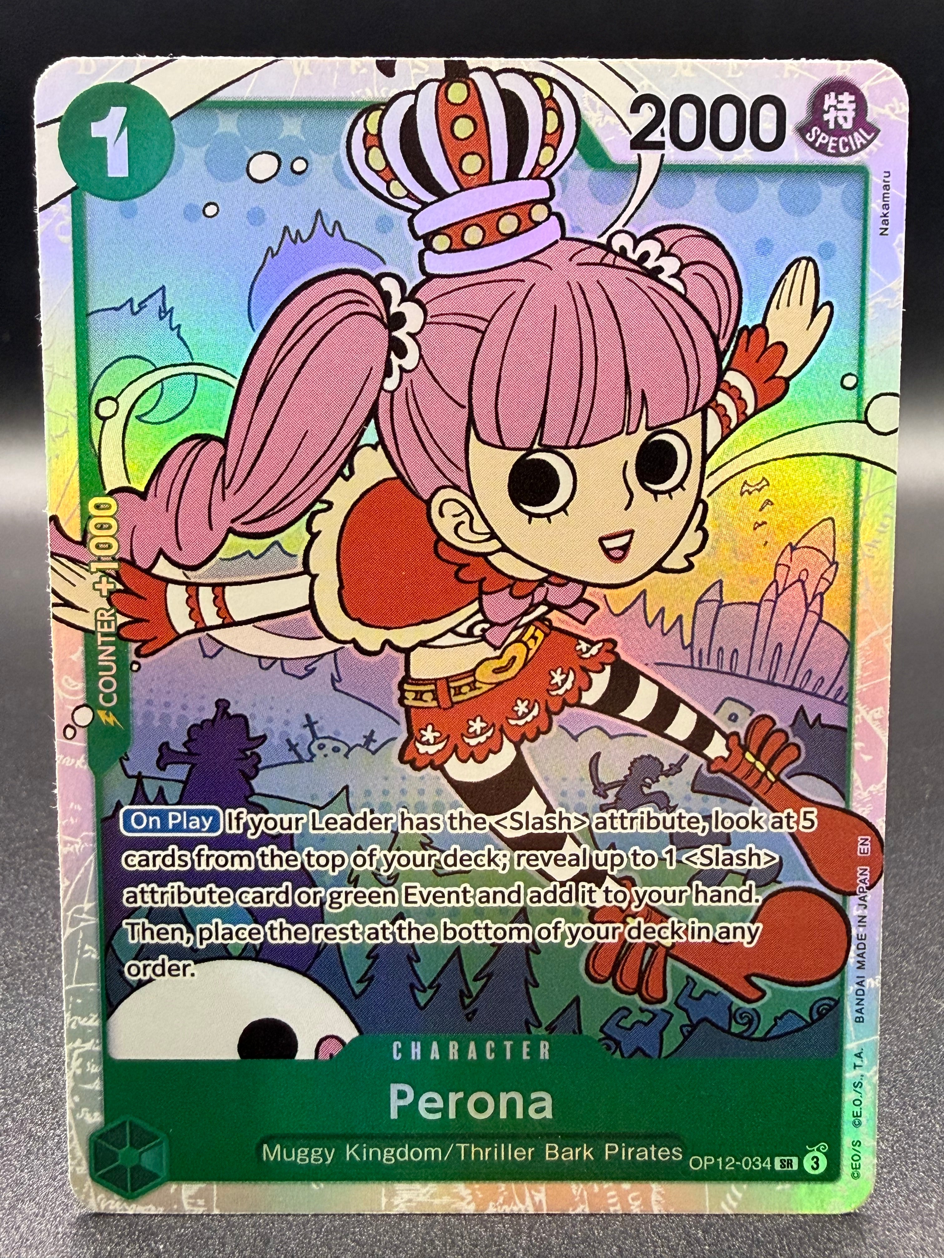 Perona OP12-034 - Legacy of the Master - Near Mint One Piece Card Single