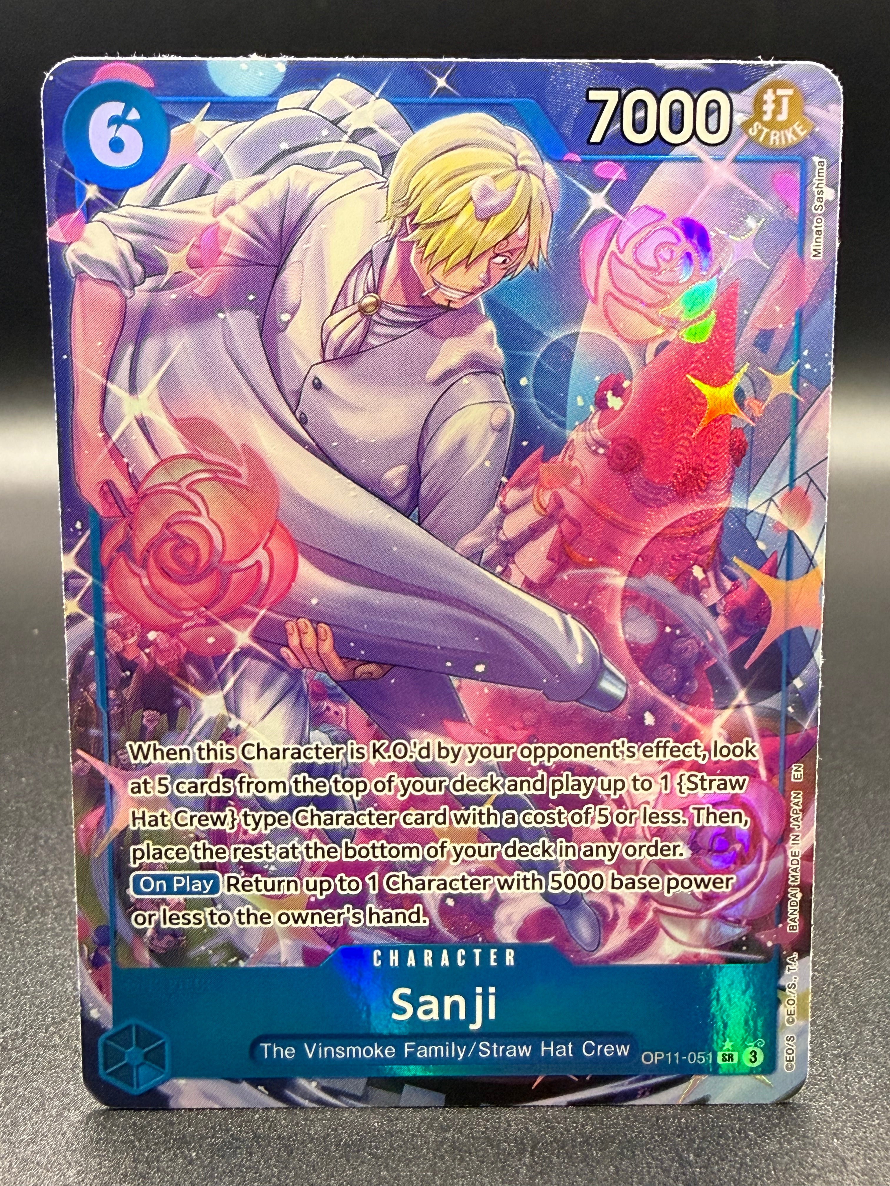 Sanji OP11-051 - Alternate Art - A Fist of Divine Speed - Excellent One Piece Card Single