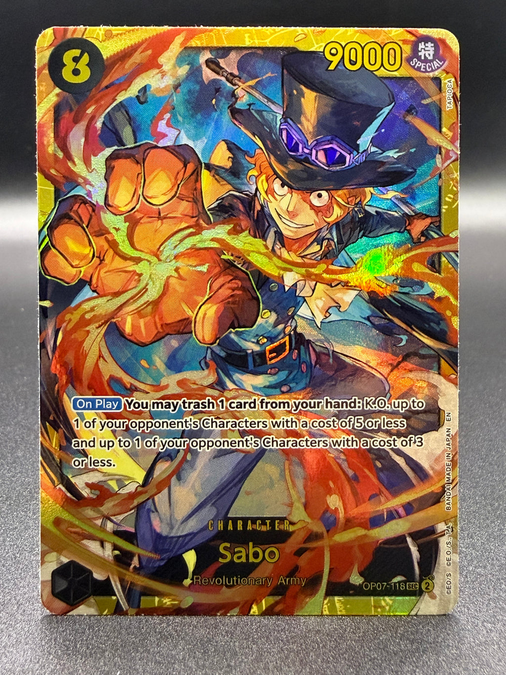 Sabo OP07-118 SEC - Alternate Art - 500 Years in the Future - Excellent One Piece Card Single