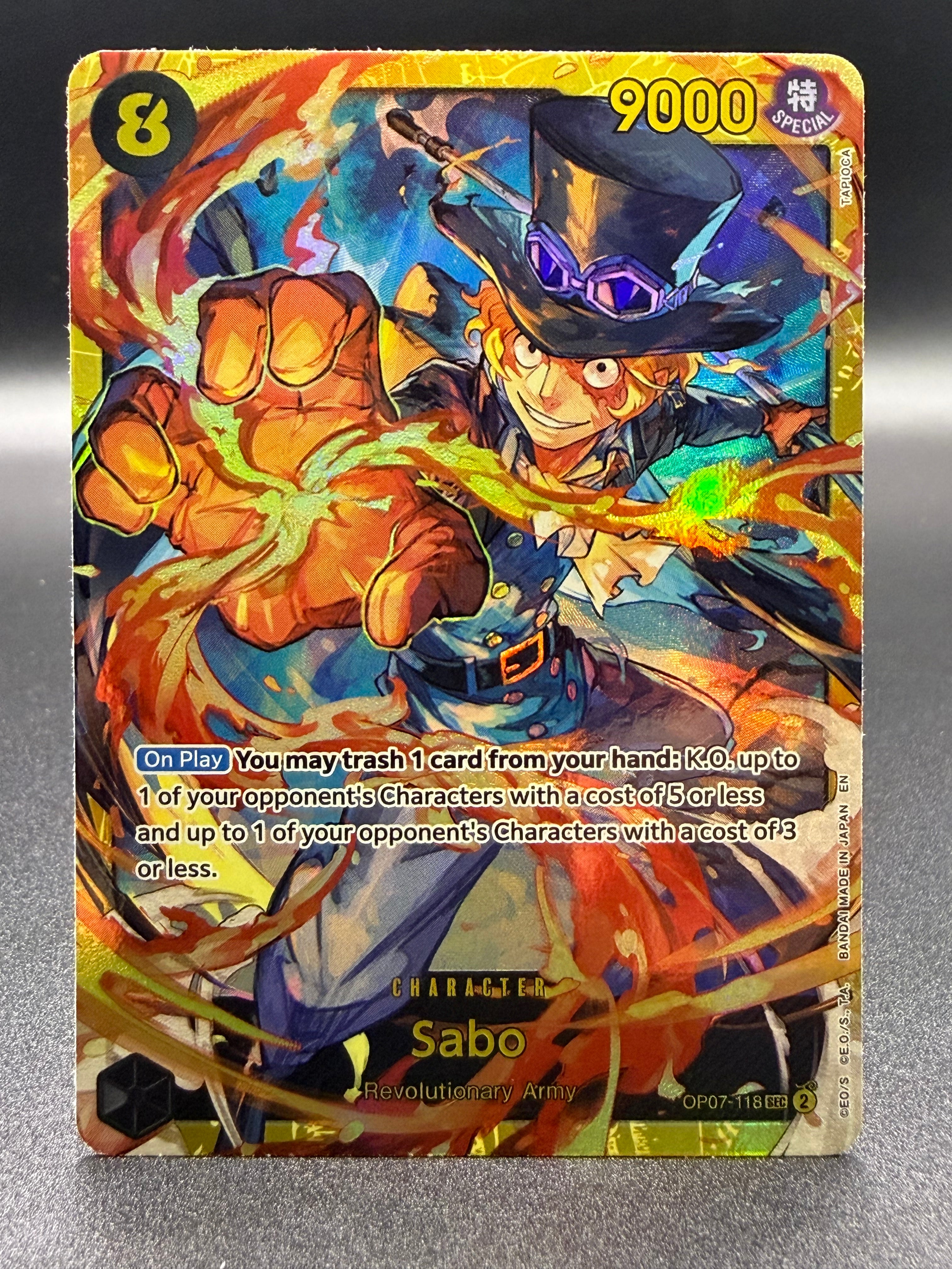 Sabo OP07-118 SEC - Alternate Art - 500 Years in the Future - Excellent One Piece Card Single