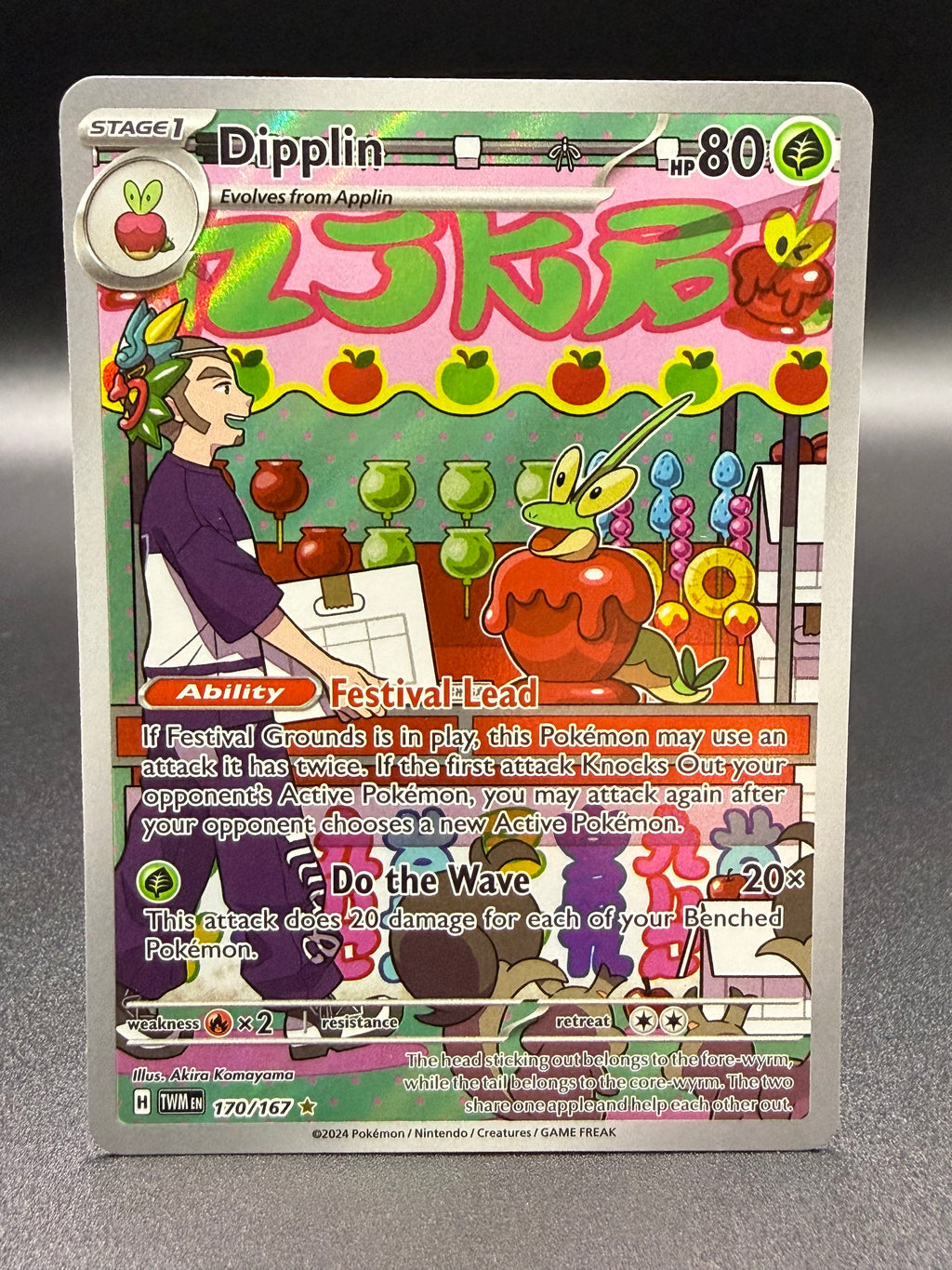 Dipplin 170/167 - Twilight Masquerade - Near Mint Pokémon Card Single