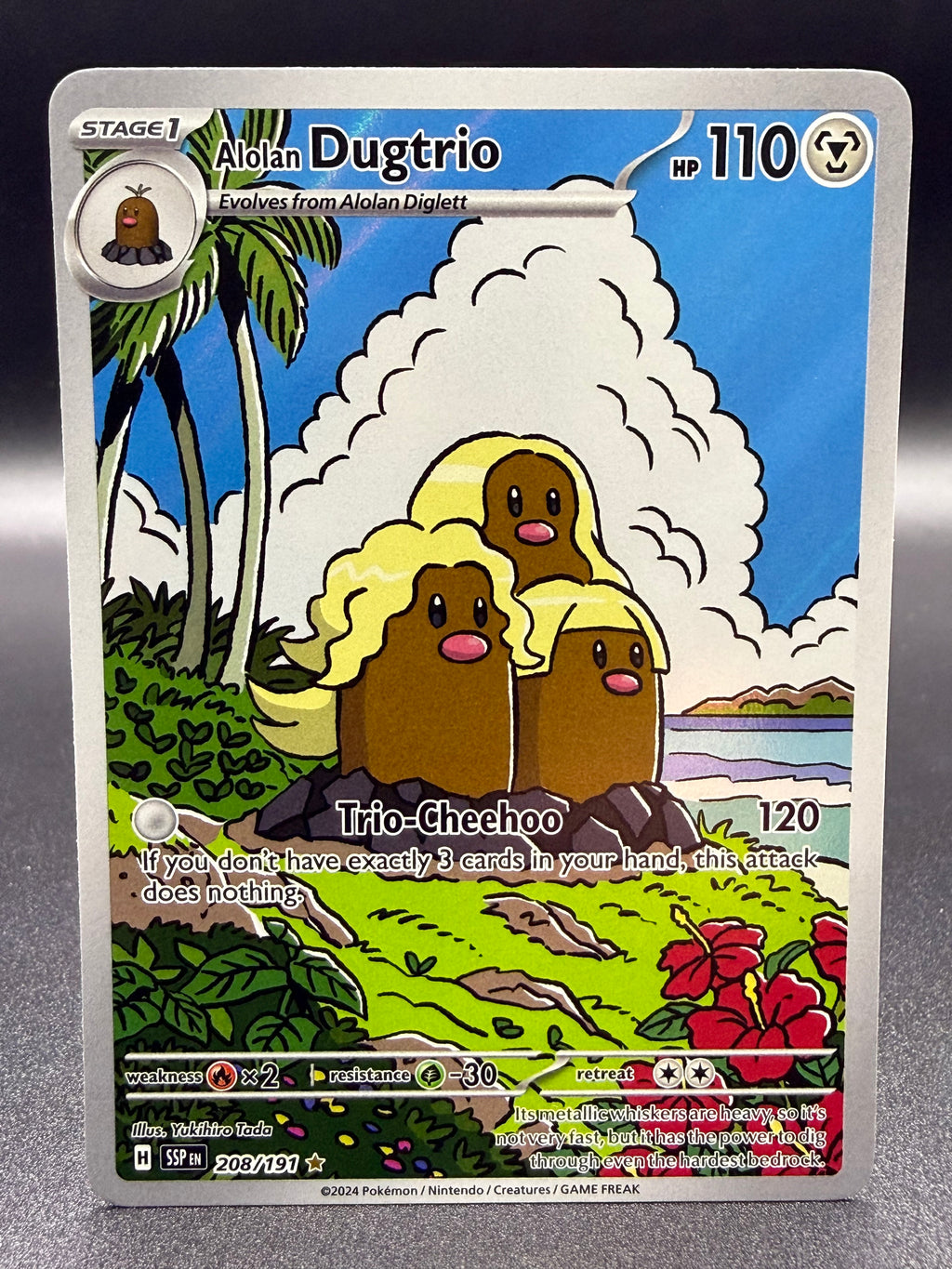 Alolan Dugtrio 208/191 - Surging Sparks - Near Mint Pokémon Card Single