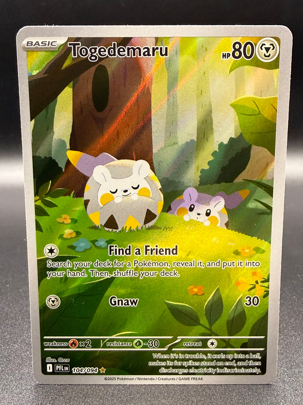Togedemaru 104/094 - Phantasmal Flames - Near Mint Pokémon Card Single