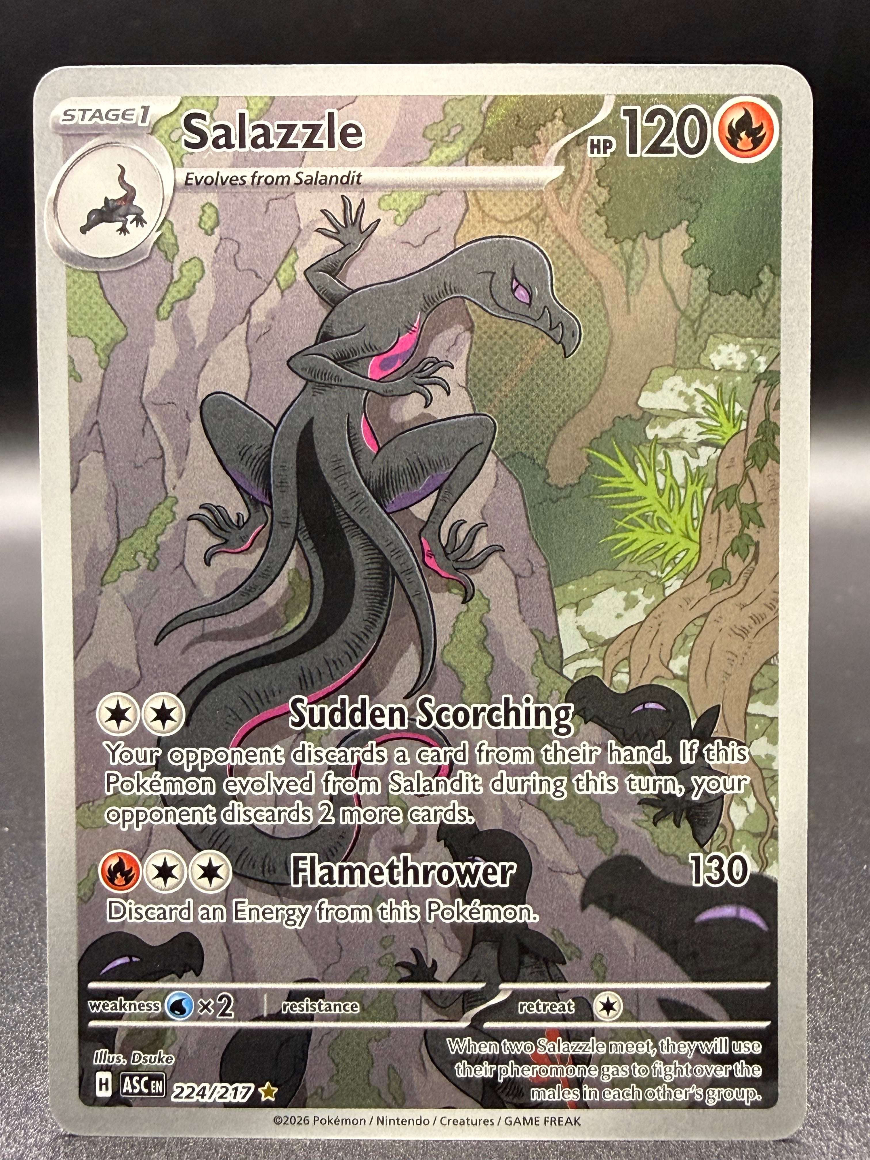 Salazzle 224/217 - Ascended Heroes - Near Mint Pokémon Card Single