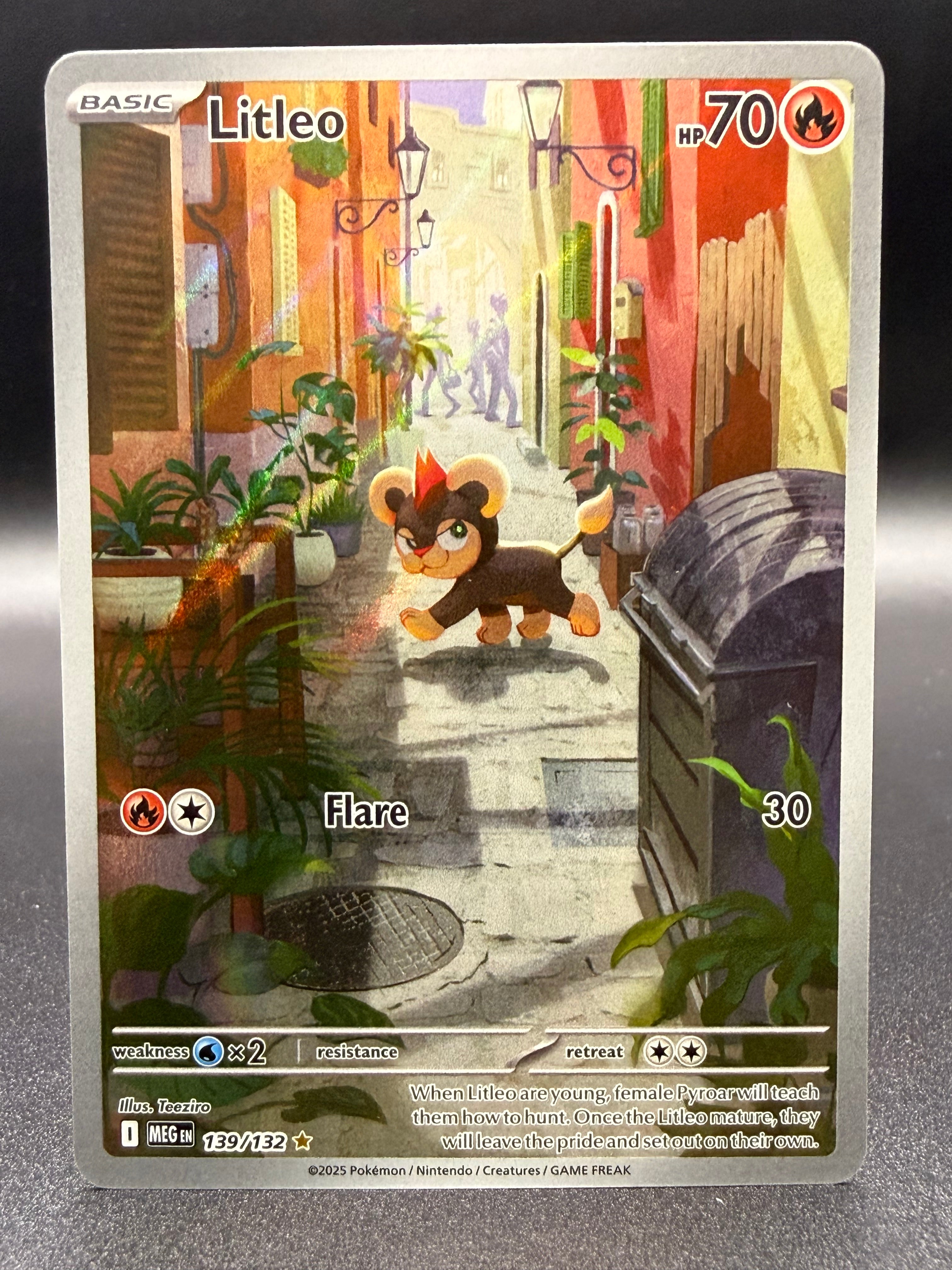 Litleo 139/132 - Mega Evolution - Excellent Pokémon Card Single