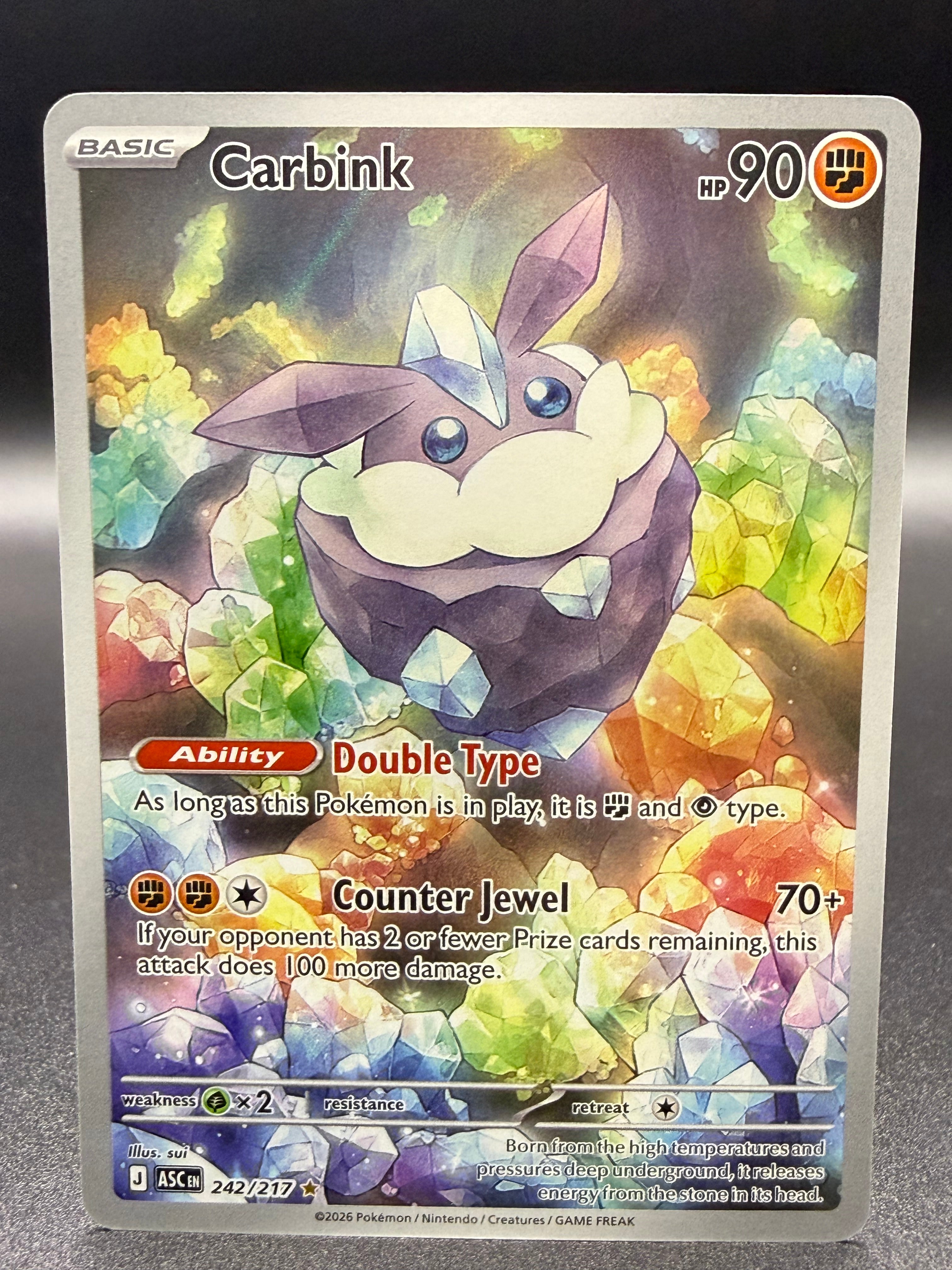 Carbink 242/217 - Ascended Heroes - Near Mint Pokémon Card Single